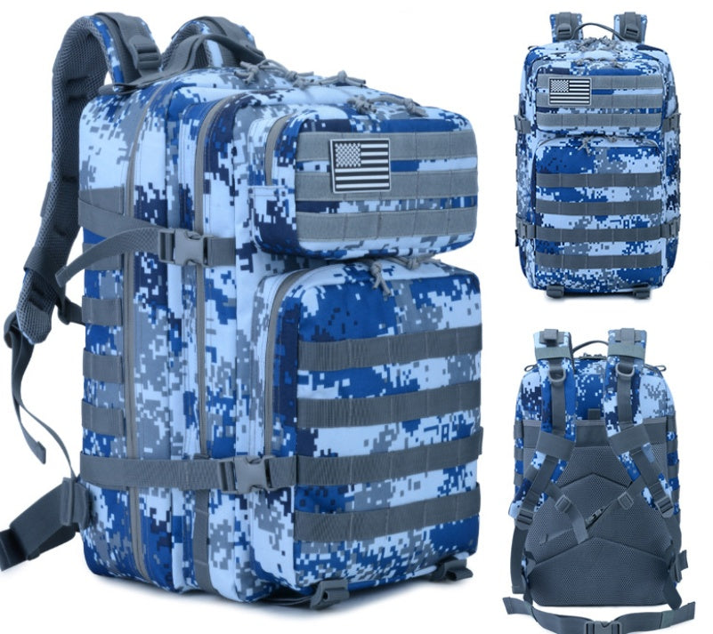 Taktischer Outdoor Rucksack (45L) – Militär MOLLE System für Reise, Camping & Bergsteigen
