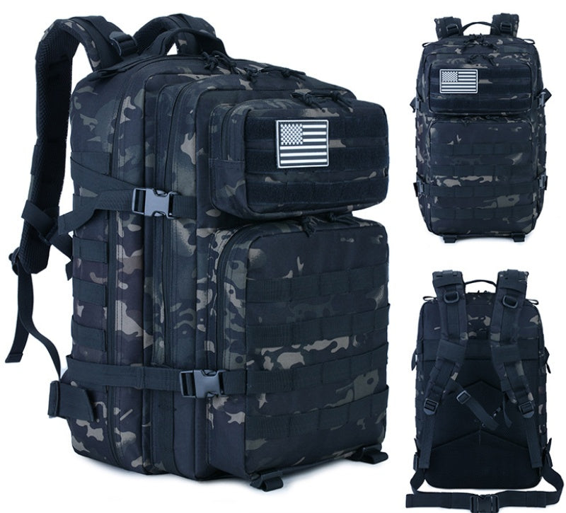 Taktischer Outdoor Rucksack (45L) – Militär MOLLE System für Reise, Camping & Bergsteigen