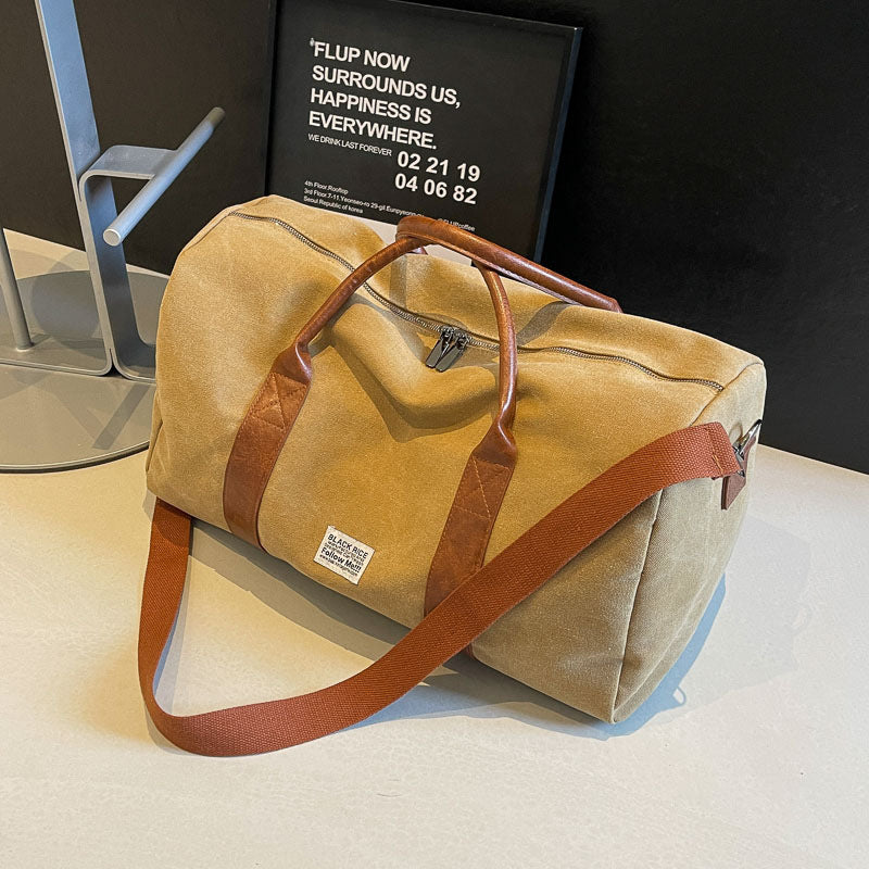 Faltbare Canvas Crossbody Reisetasche (32L) – Schulter & Gym & Sport Unisex