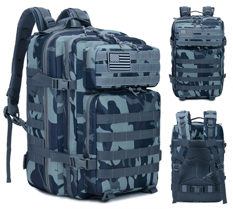 Taktischer Outdoor Rucksack (45L) – Militär MOLLE System für Reise, Camping & Bergsteigen