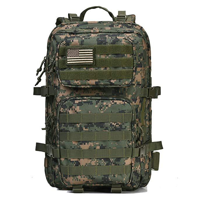 Taktischer Outdoor Rucksack (45L) – Militär MOLLE System für Reise, Camping & Bergsteigen