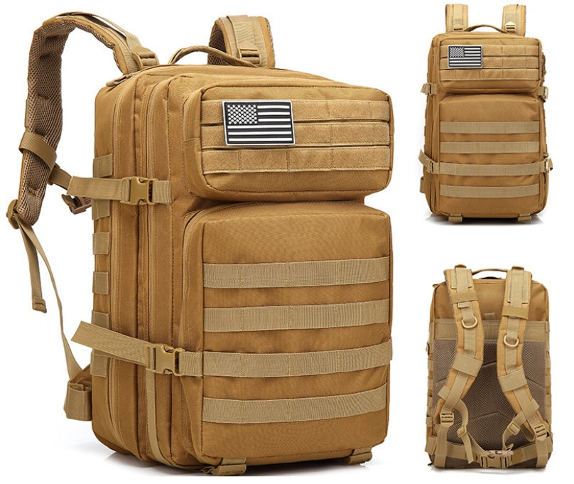 Taktischer Outdoor Rucksack (45L) – Militär MOLLE System für Reise, Camping & Bergsteigen