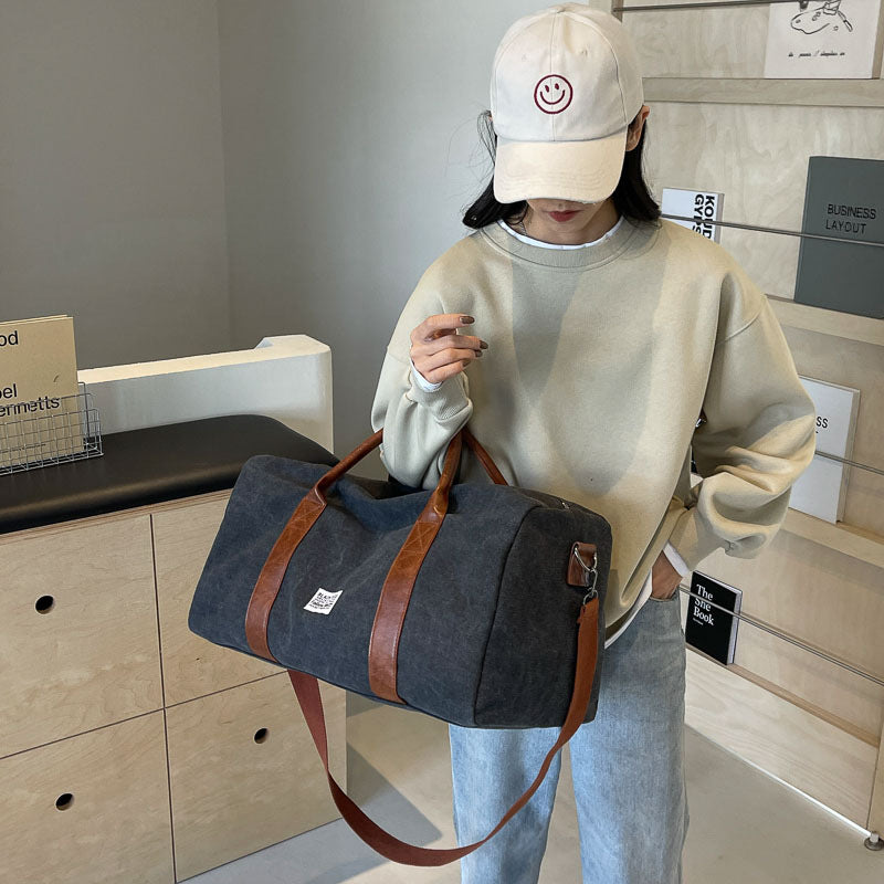 Faltbare Canvas Crossbody Reisetasche (32L) – Schulter & Gym & Sport Unisex