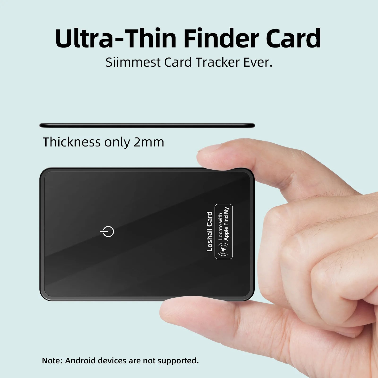 FindMy Ultra-thin Tracker – Apple MFi iOS Wireless Charging Wallet
