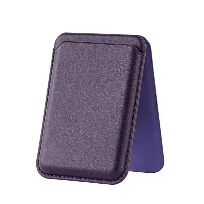 Magnetisches Kunstleder Wallet mit Ständer – iPhone 13-15 Pro Max Magsafe Kartenhalter