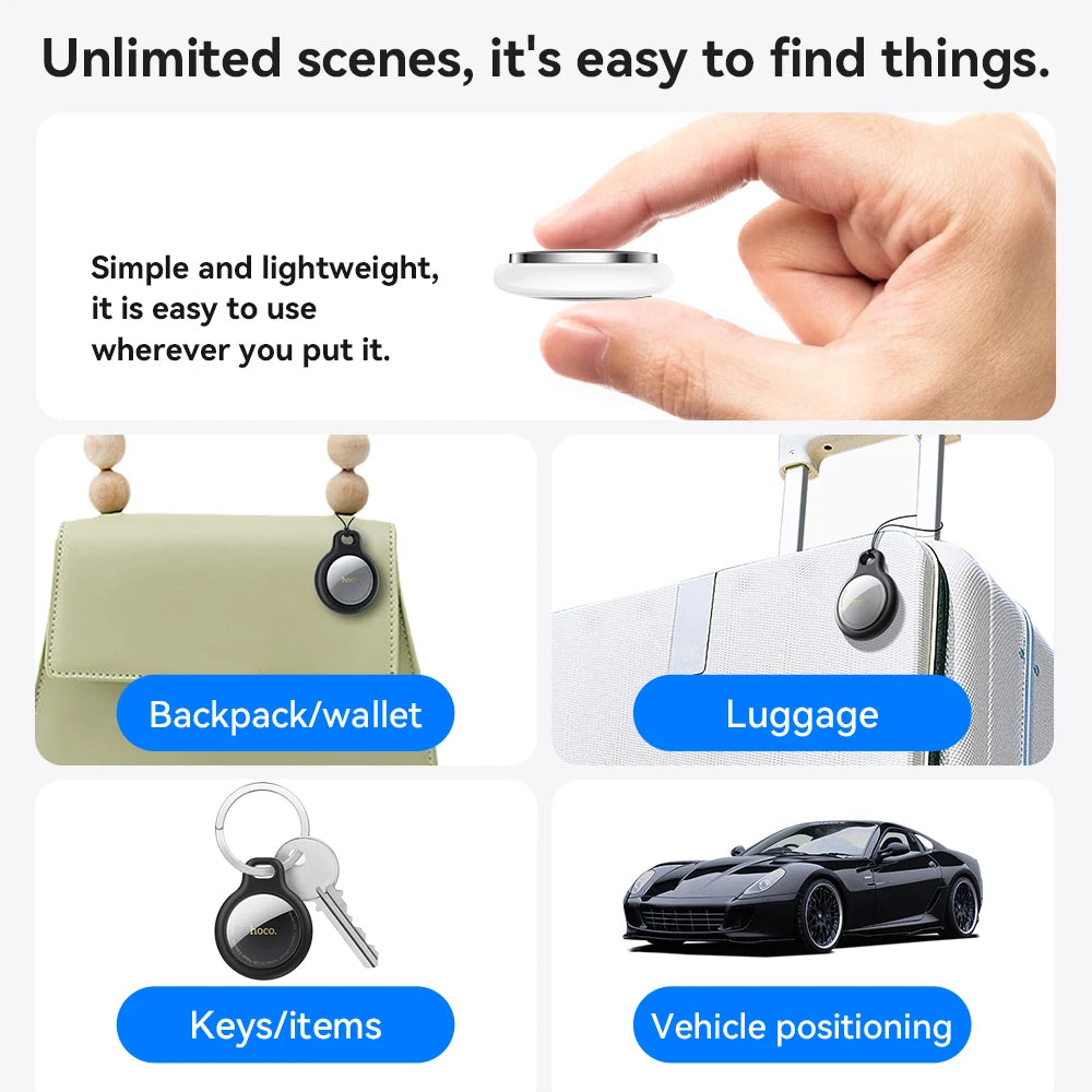 HOCO E91 Premium Bluetooth GPS Tracker – Airtag kompatibel Anti-Lost Smart Finder