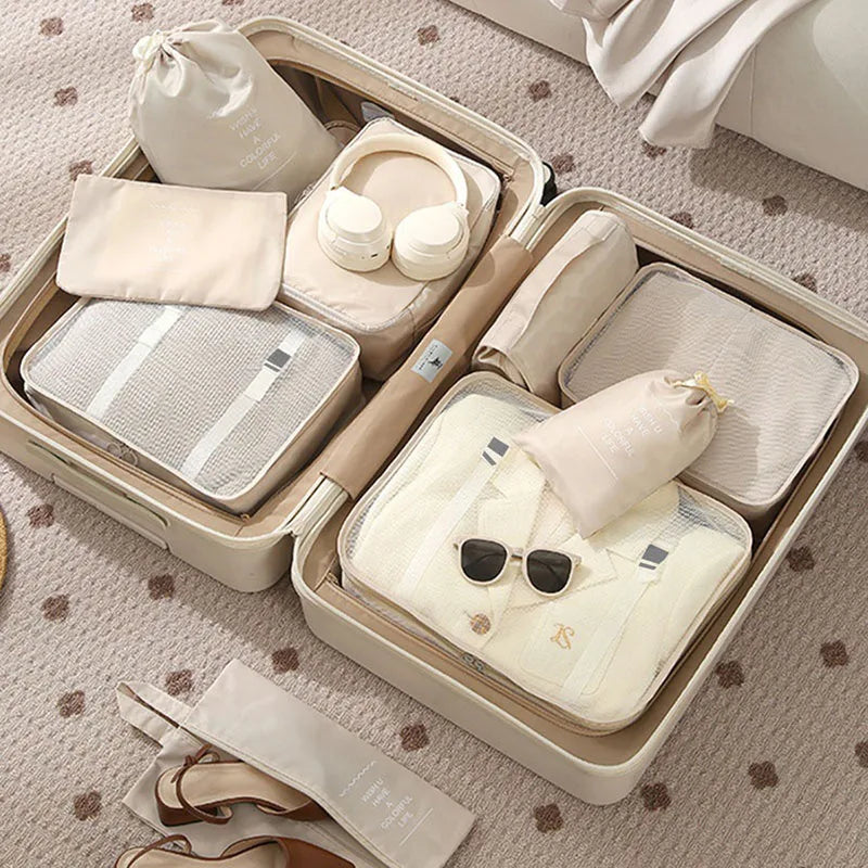 Travel Set Storage Bags – Packing Cubes 7/8/10/11 Teilig Reise Organizer