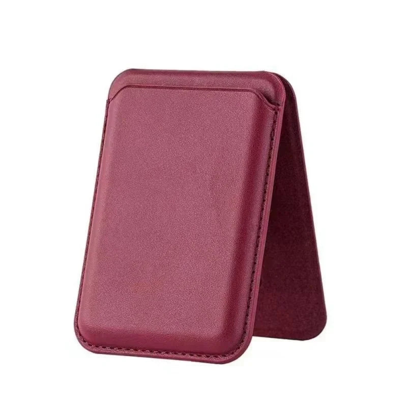 Magnetisches Kunstleder Wallet mit Ständer – iPhone 13-15 Pro Max Magsafe Kartenhalter
