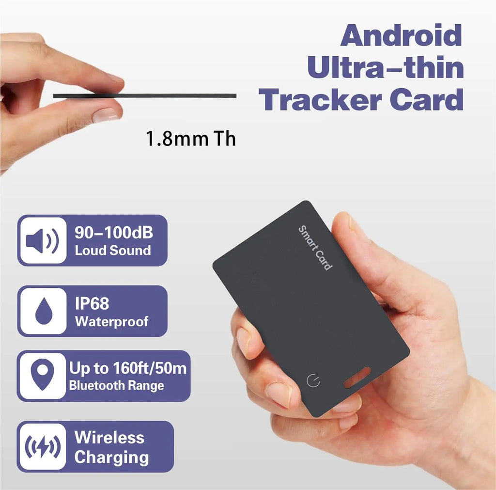 Wallet Tracker Card Android – Google Find Hub Wireless Charging IP68