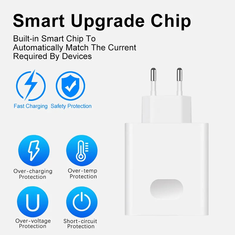 66W Huawei Schnellladegerät EU – 6A SuperCharge USB-C Kabel Honor Nova