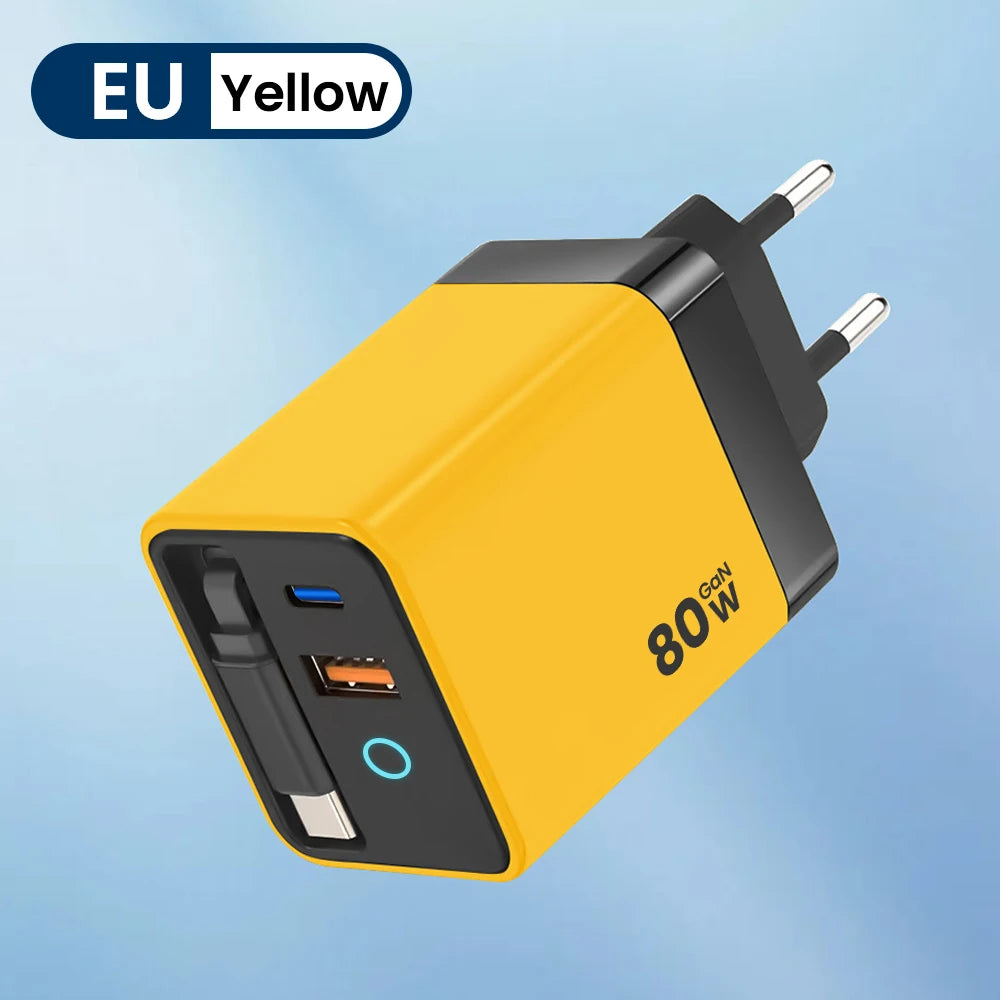 Elough 80W GaN Premium Ladegerät – Multi Port iPhone Samsung Google Pixel Huawei