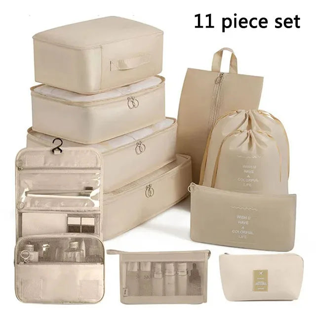 Travel Set Storage Bags – Packing Cubes 7/8/10/11 Teilig Reise Organizer