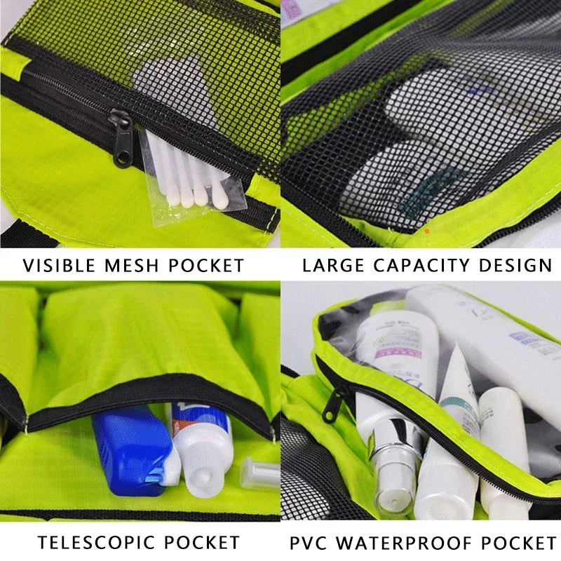 Hanging Toiletry Bag Wasserdicht – Nylon Reise Organizer Unisex 4 Farben