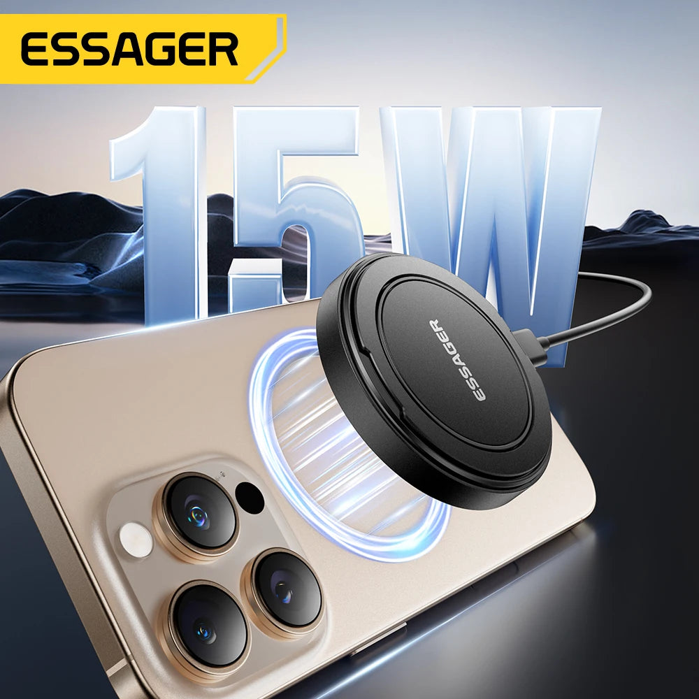 Essager 15W Magnetischer Wireless Charger mit Halter – iPhone 12-17 AirPods