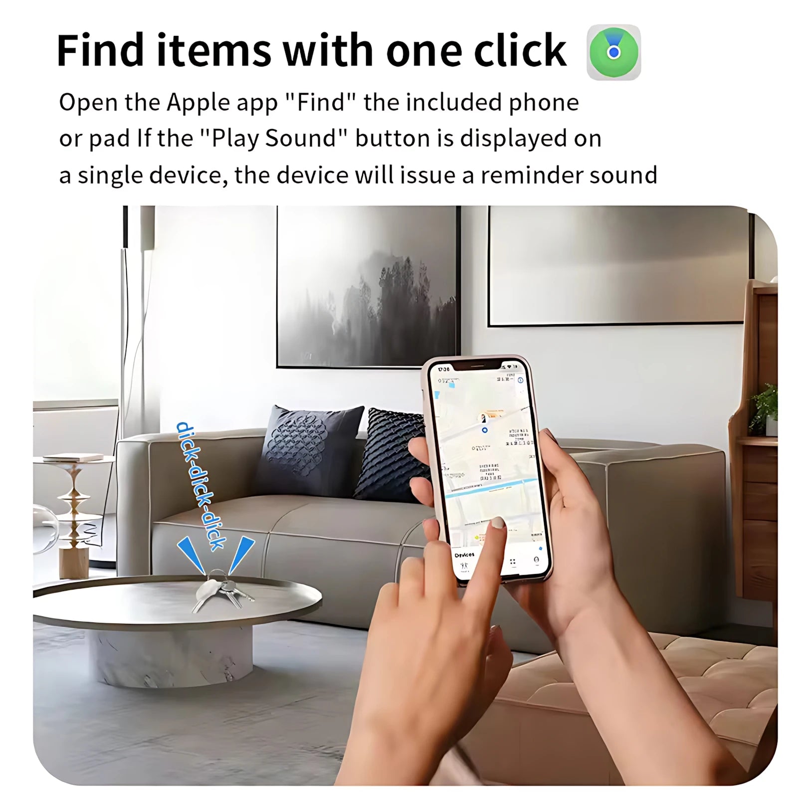KaiAqua Item Finder – Apple Find My MFi zertifiziert Anti-Lost iOS