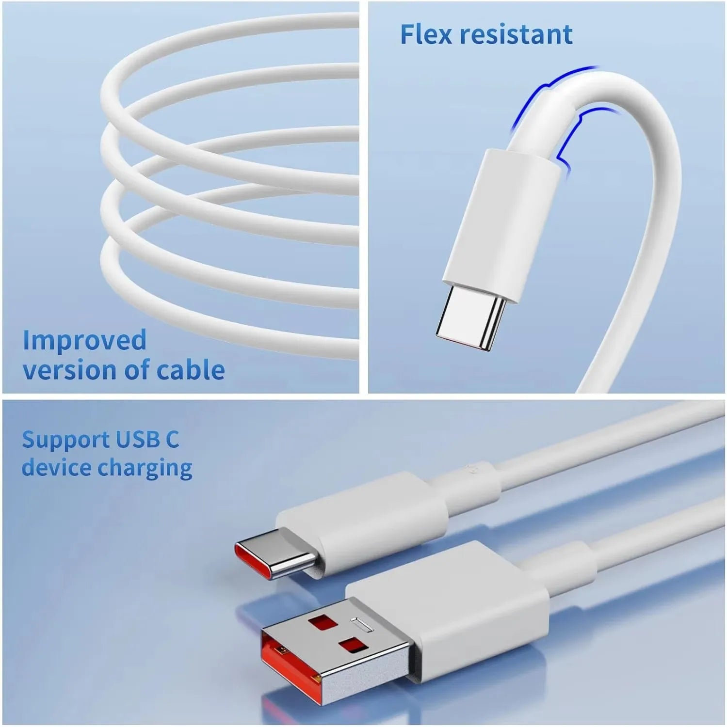 120W Xiaomi Schnellladegerät EU – 6A Turbo USB-C Kabel Redmi POCO