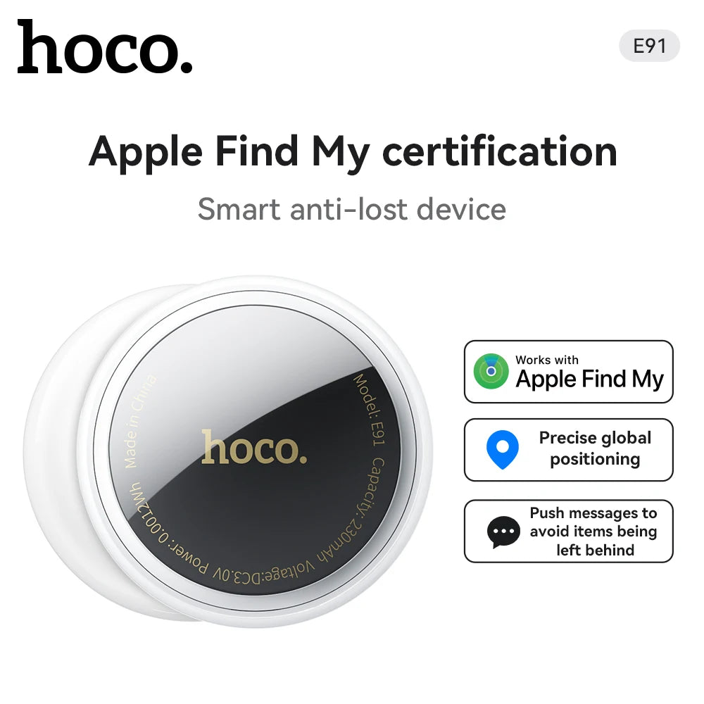 HOCO E91 Premium Bluetooth GPS Tracker – Airtag kompatibel Anti-Lost Smart Finder