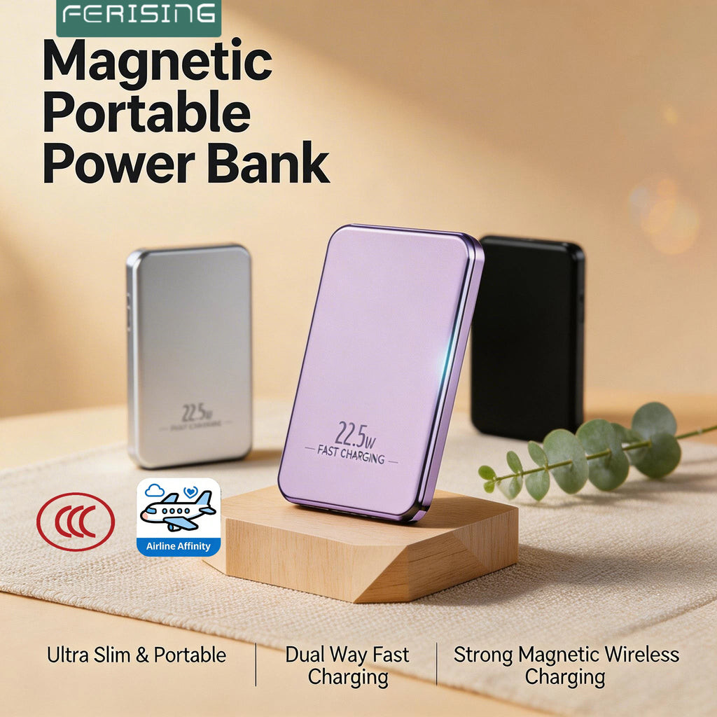 Magnetische Wireless Powerbank – 20W USB-C Schnellladung für iPhone & Android
