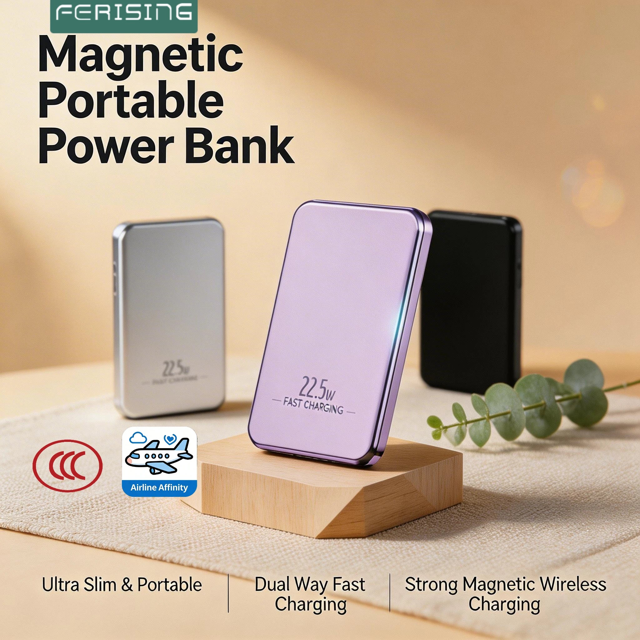 Magnetische Wireless Powerbank – 20W USB-C Schnellladung für iPhone & Android