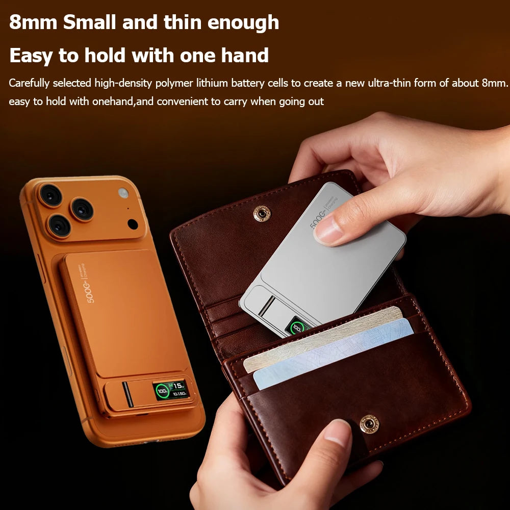 Premium Magnetische Wireless Powerbank (5000/10000mAh) – 20W Metall Two-way Schnellladung