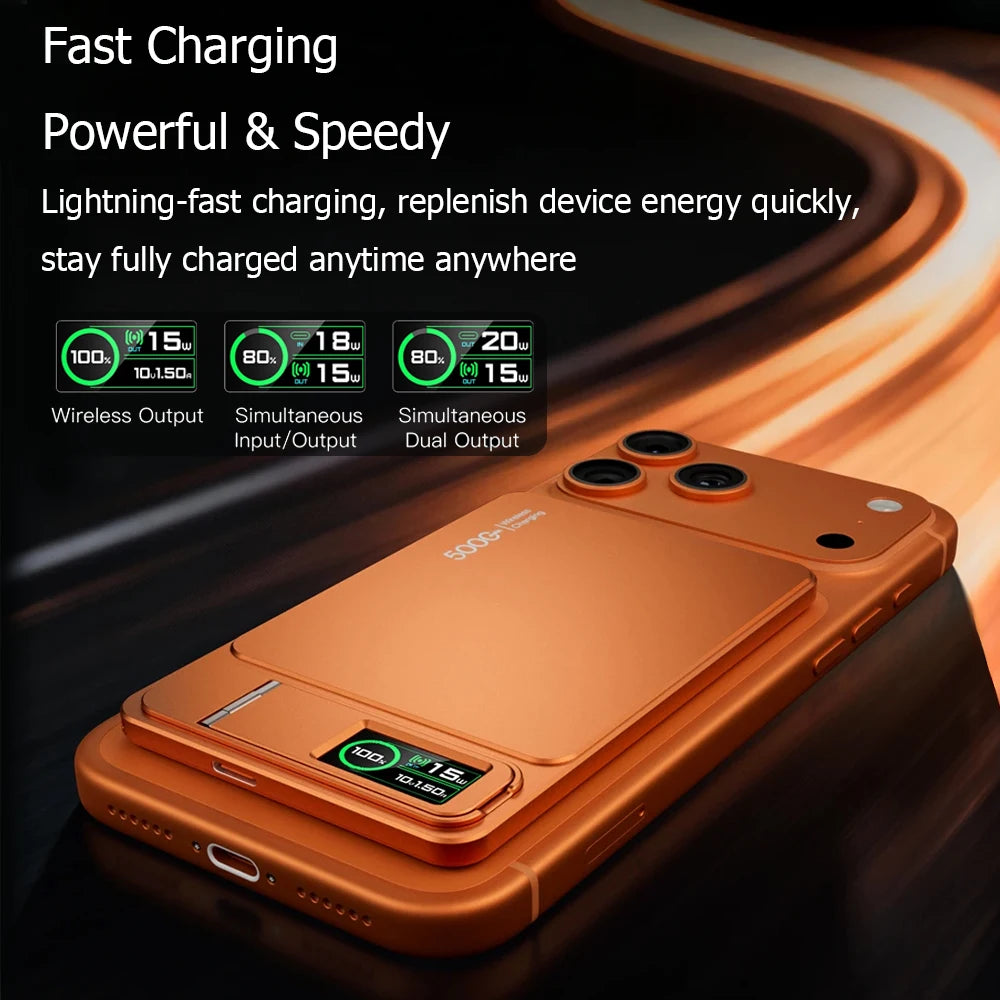 Premium Magnetische Wireless Powerbank (5000/10000mAh) – 20W Metall Two-way Schnellladung