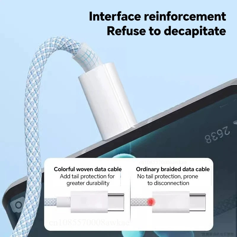 OIITH 3-in-1 Ladekabel 100W – Lightning USB-C Micro iPhone Samsung Google Pixel