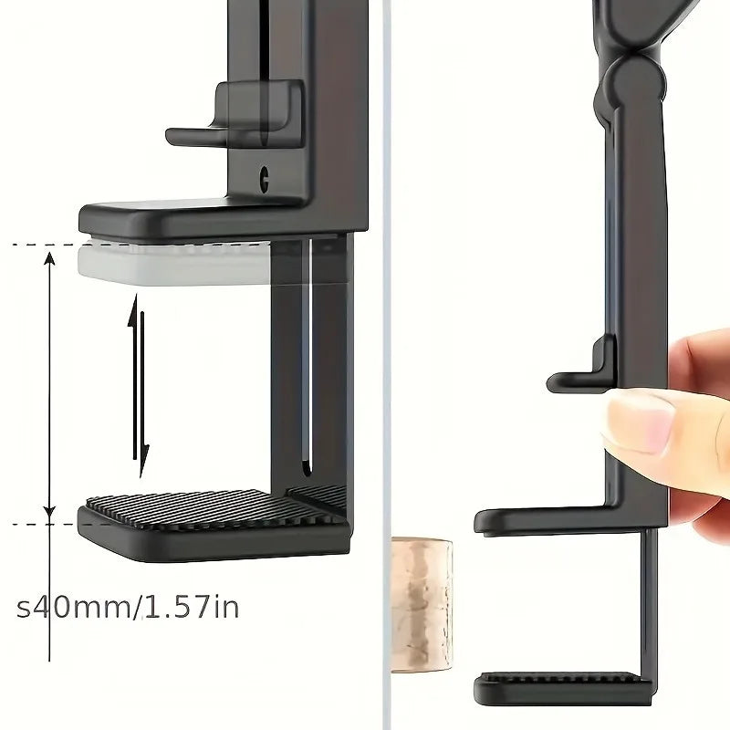 Faltbarer Flugzeug Handyhalter – Universal Verstellbar Rotierbar Reise & Desk
