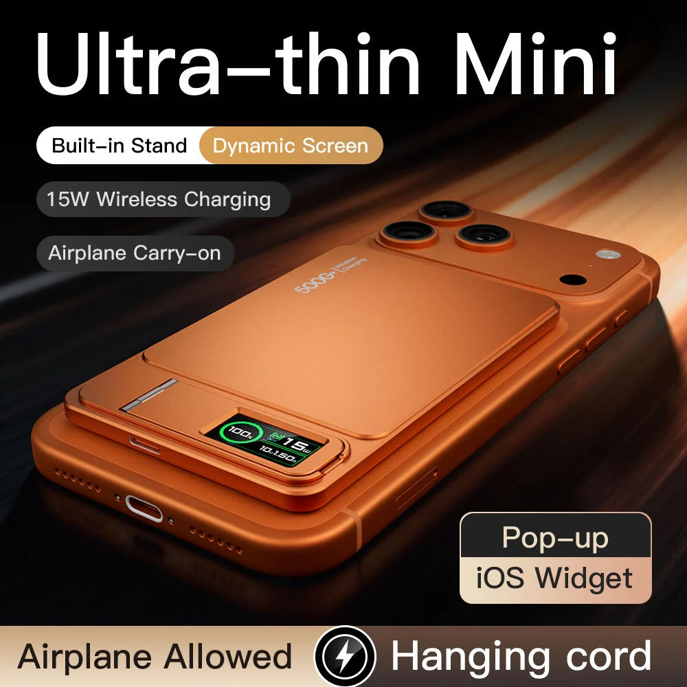 Premium Magnetische Wireless Powerbank (5000/10000mAh) – 20W Metall Two-way Schnellladung