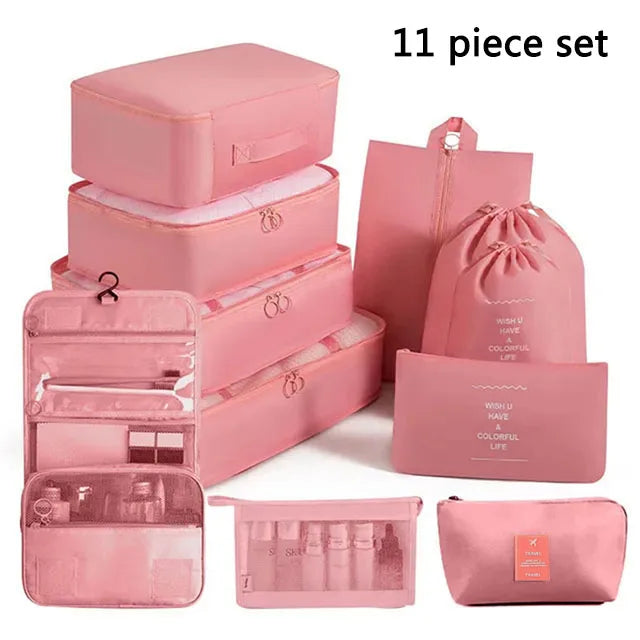 Travel Set Storage Bags – Packing Cubes 7/8/10/11 Teilig Reise Organizer