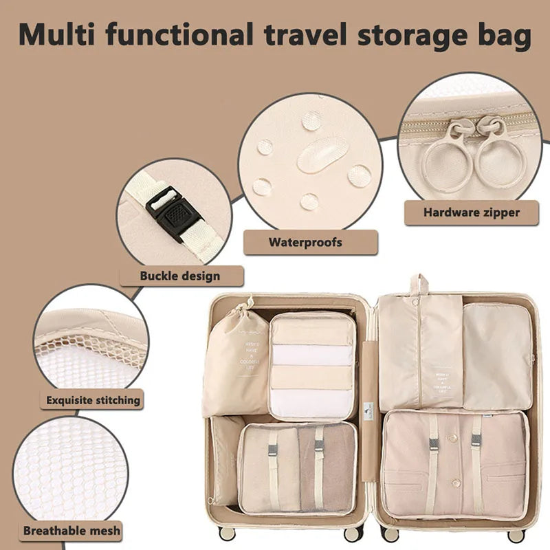 Travel Set Storage Bags – Packing Cubes 7/8/10/11 Teilig Reise Organizer