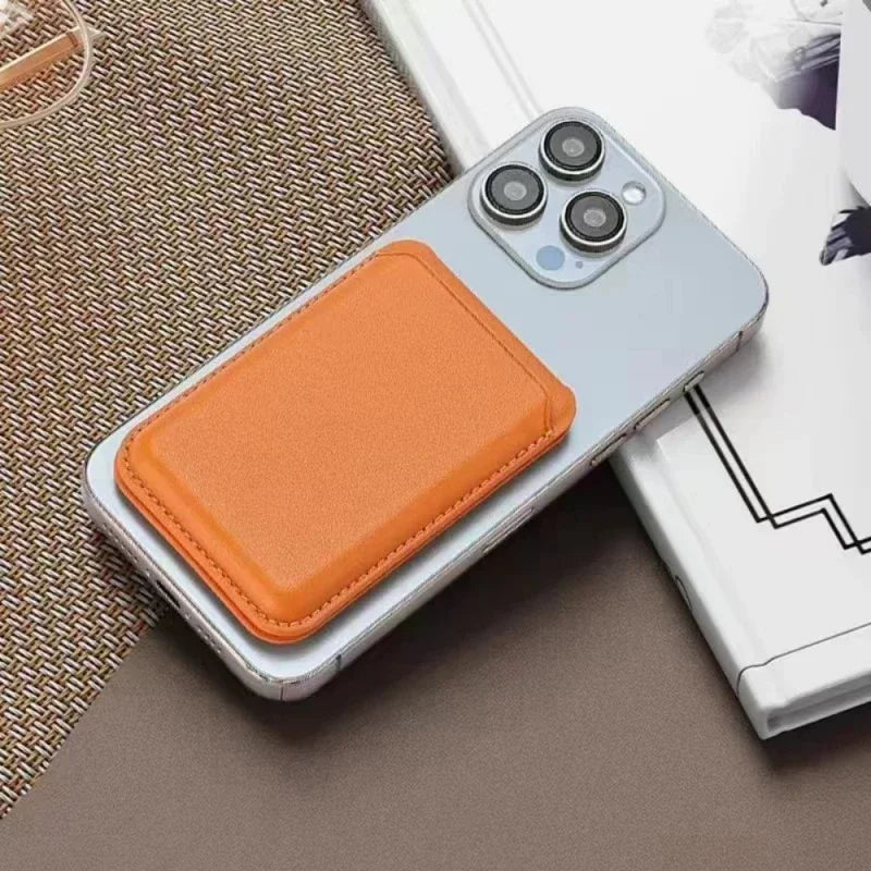 Magnetisches Kunstleder Wallet mit Ständer – iPhone 13-15 Pro Max Magsafe Kartenhalter
