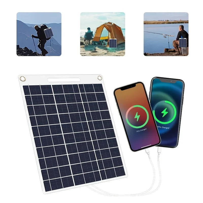 Solar Panel Lader Outdoor – Dual USB Wasserdicht Camping & Wandern