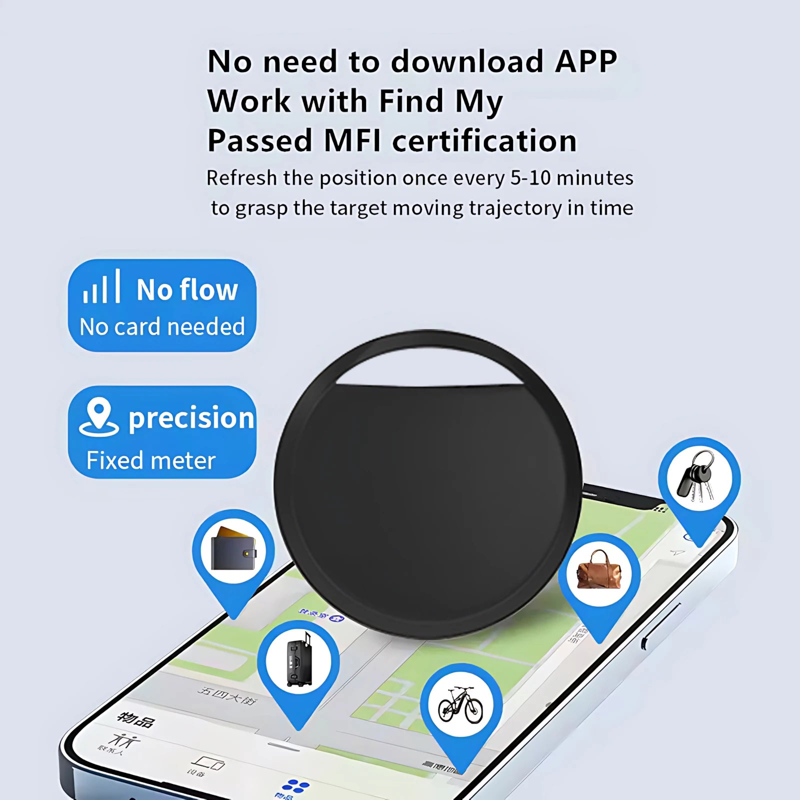 KaiAqua Item Finder – Apple Find My MFi zertifiziert Anti-Lost iOS