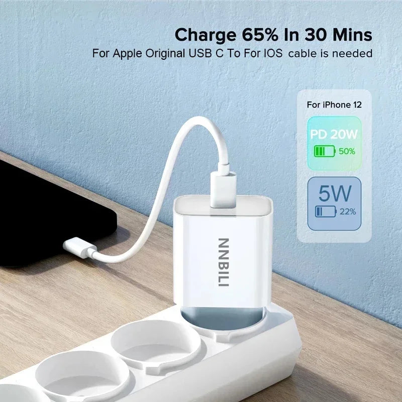 20W iPhone Schnellladegerät – Lightning USB-C für iPhone 11-14