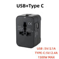 Universal Reiseadapter EU US UK AU – USB & USB-C Dual Ports Global