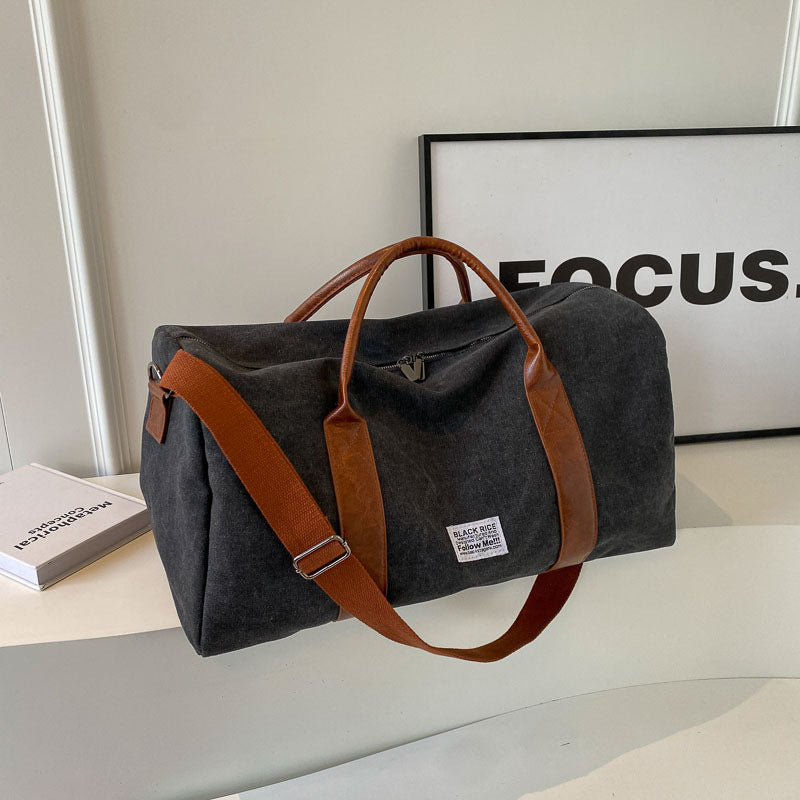 Faltbare Canvas Crossbody Reisetasche (32L) – Schulter & Gym & Sport Unisex