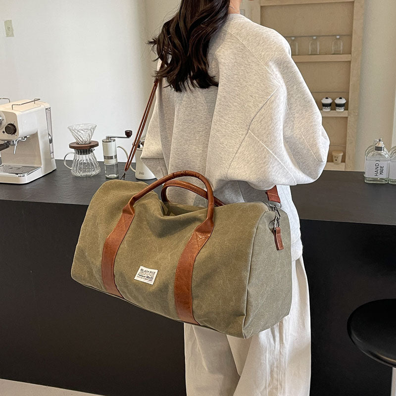 Faltbare Canvas Crossbody Reisetasche (32L) – Schulter & Gym & Sport Unisex
