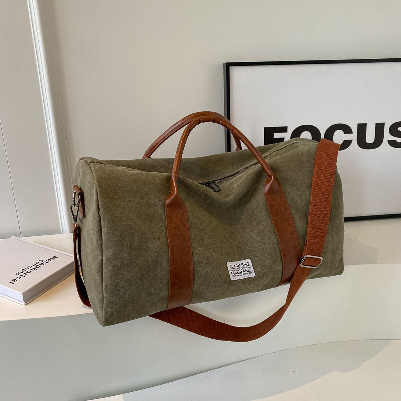 Faltbare Canvas Crossbody Reisetasche (32L) – Schulter & Gym & Sport Unisex