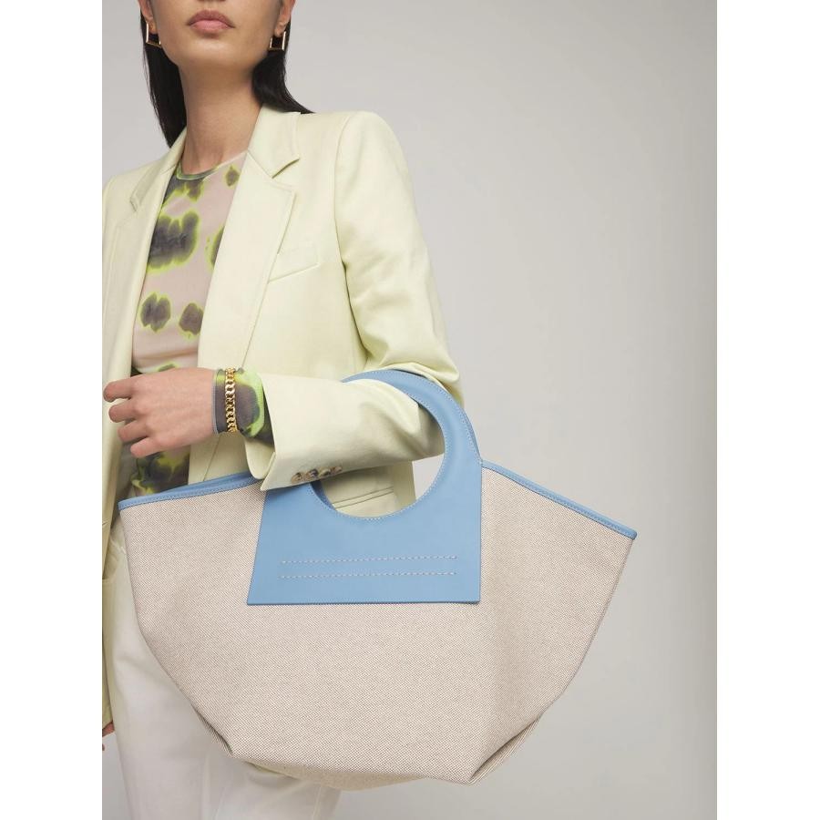 Trendy Canvas Reisetasche (Wing Shape) – Leder Panel Damen in verschiedenen Farben